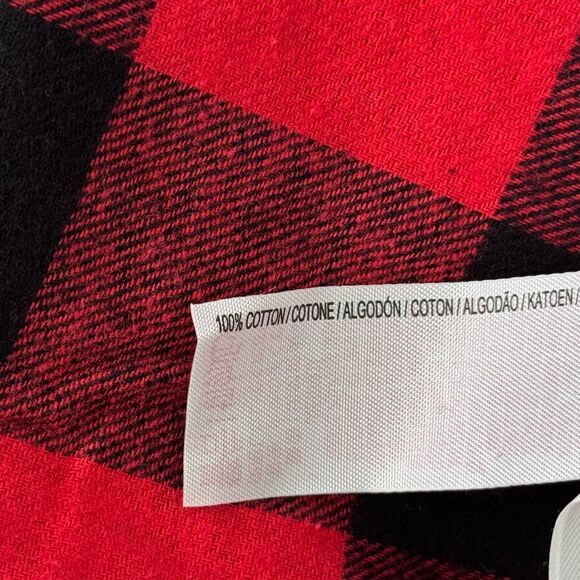 Frontierland Goofy Shirt Men Medium Checkered Flannel Top Disney Park Merch Xmas - Picture 8 of 10